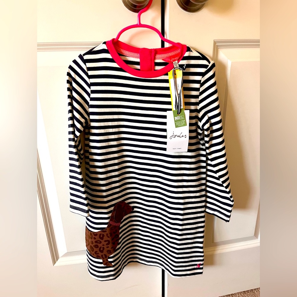 Joules dress with doggy overlay - new with tags